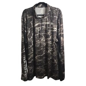 Huk Fishing Performance Long Sleeve Shirt XXXL Pullover‎ Marble Camo Water Print